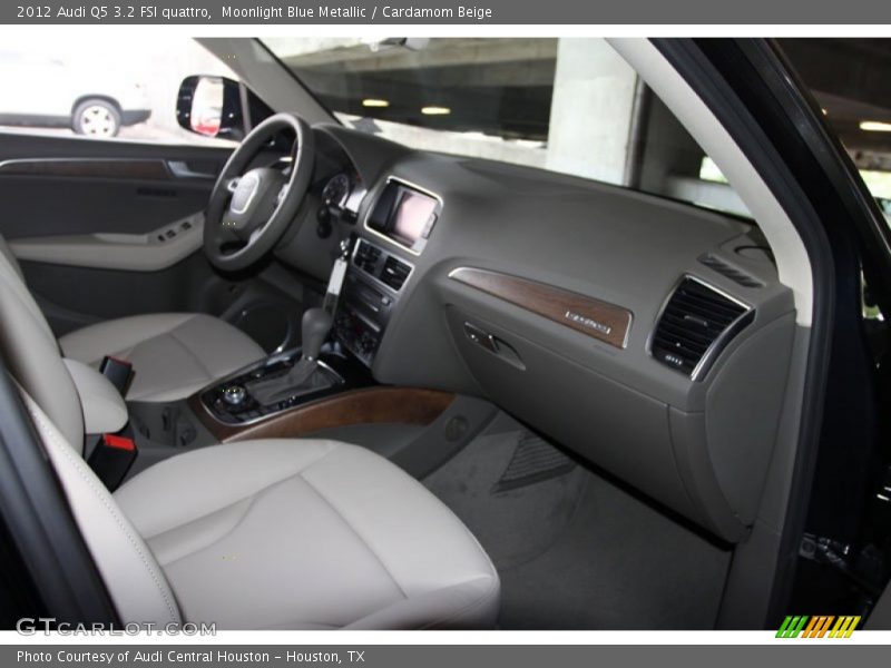 Moonlight Blue Metallic / Cardamom Beige 2012 Audi Q5 3.2 FSI quattro