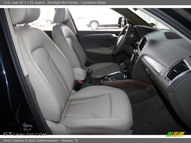 Moonlight Blue Metallic / Cardamom Beige 2012 Audi Q5 3.2 FSI quattro