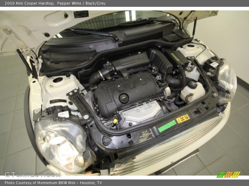 Pepper White / Black/Grey 2009 Mini Cooper Hardtop