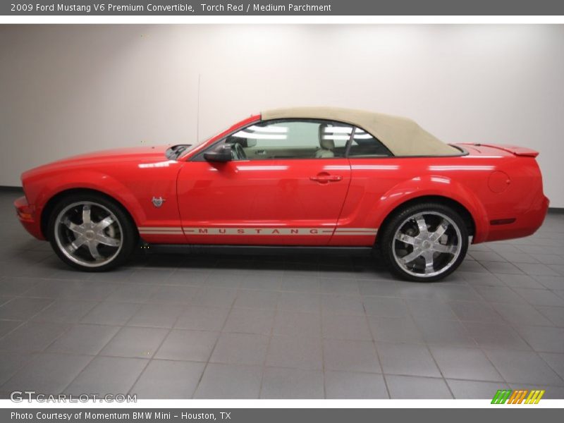Torch Red / Medium Parchment 2009 Ford Mustang V6 Premium Convertible