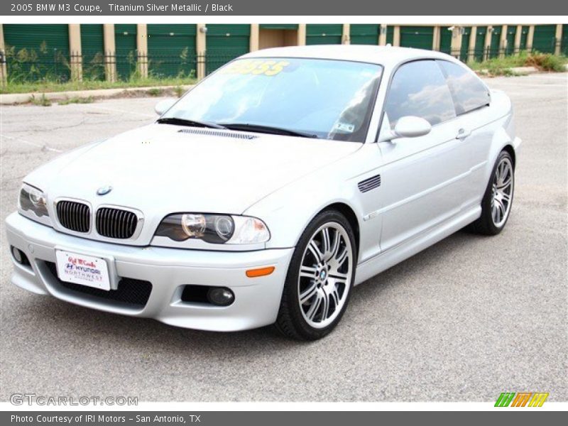 Titanium Silver Metallic / Black 2005 BMW M3 Coupe