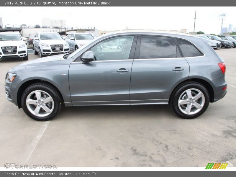 Monsoon Gray Metallic / Black 2012 Audi Q5 3.2 FSI quattro