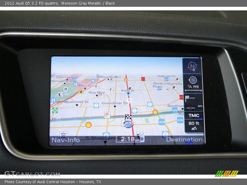 Monsoon Gray Metallic / Black 2012 Audi Q5 3.2 FSI quattro