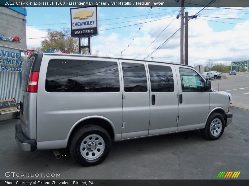 Sheer Silver Metallic / Medium Pewter 2012 Chevrolet Express LT 1500 Passenger Van