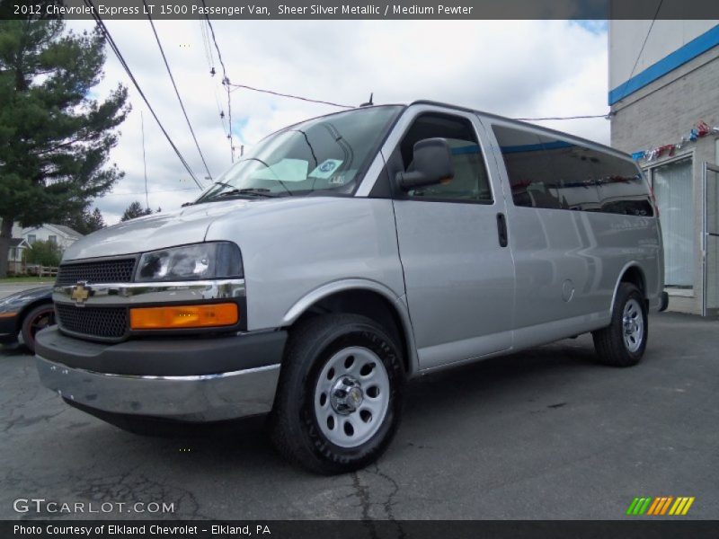 Sheer Silver Metallic / Medium Pewter 2012 Chevrolet Express LT 1500 Passenger Van