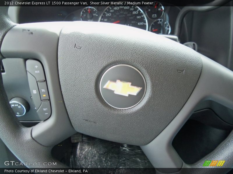 Sheer Silver Metallic / Medium Pewter 2012 Chevrolet Express LT 1500 Passenger Van