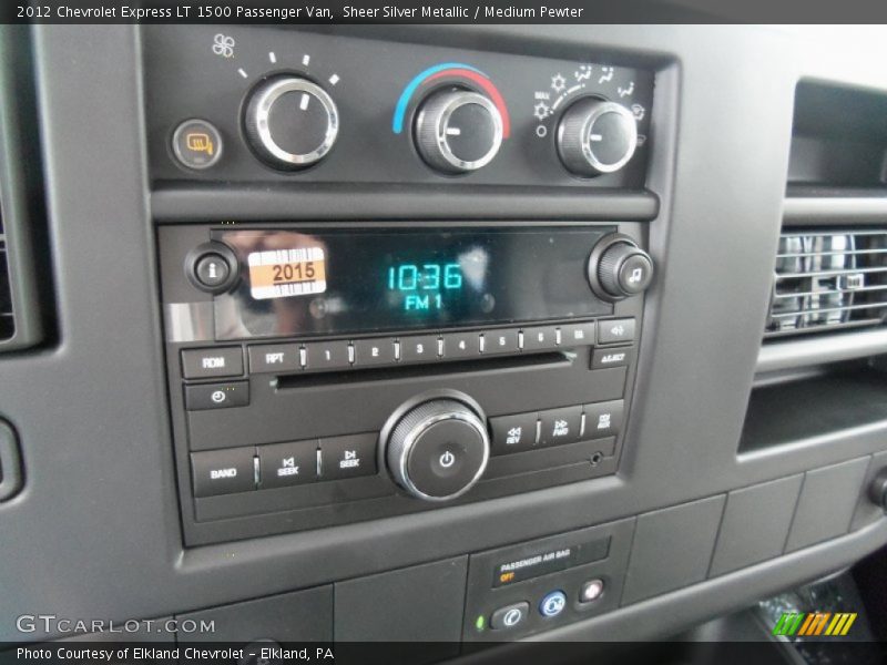 Audio System of 2012 Express LT 1500 Passenger Van