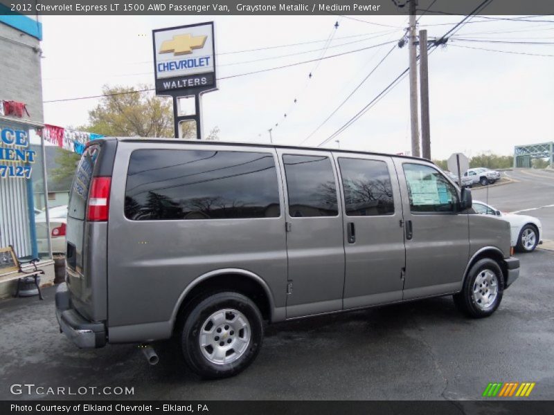 Graystone Metallic / Medium Pewter 2012 Chevrolet Express LT 1500 AWD Passenger Van