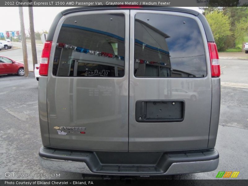 Graystone Metallic / Medium Pewter 2012 Chevrolet Express LT 1500 AWD Passenger Van