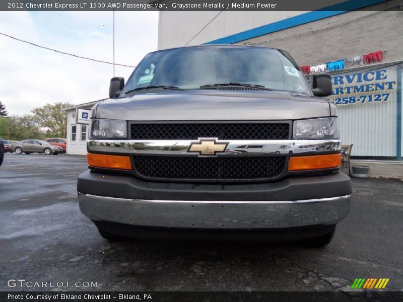 Graystone Metallic / Medium Pewter 2012 Chevrolet Express LT 1500 AWD Passenger Van