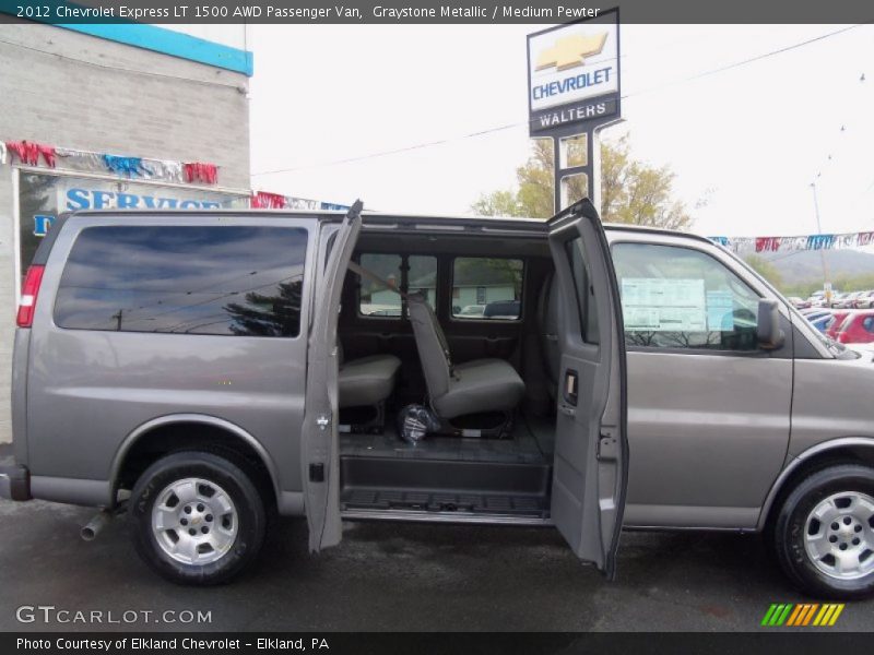 Graystone Metallic / Medium Pewter 2012 Chevrolet Express LT 1500 AWD Passenger Van