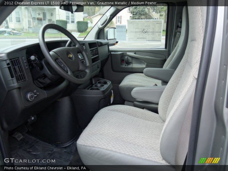Graystone Metallic / Medium Pewter 2012 Chevrolet Express LT 1500 AWD Passenger Van