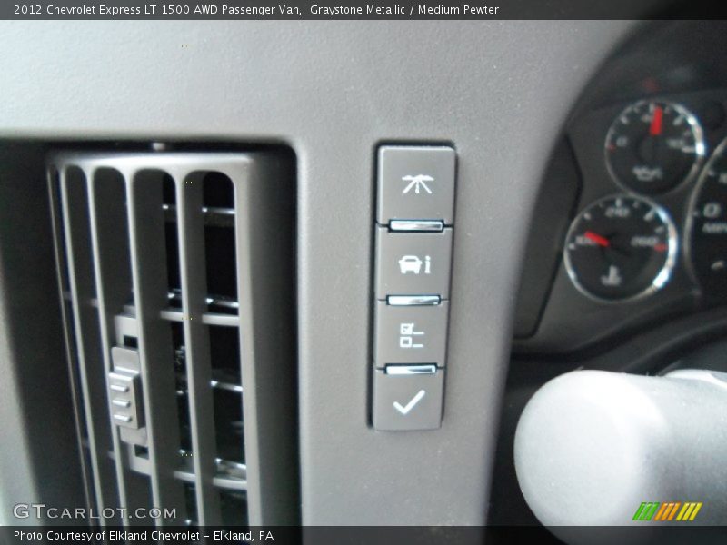 Graystone Metallic / Medium Pewter 2012 Chevrolet Express LT 1500 AWD Passenger Van