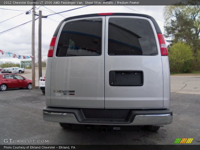Sheer Silver Metallic / Medium Pewter 2012 Chevrolet Express LT 1500 AWD Passenger Van