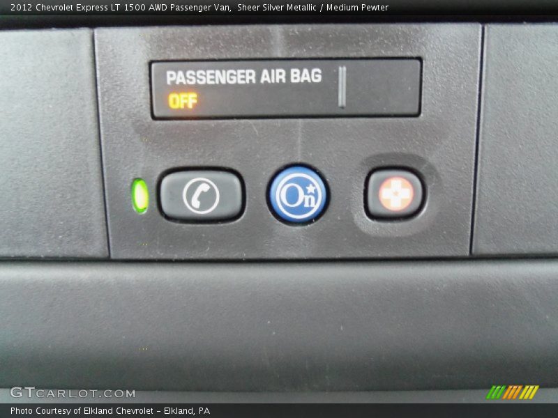 Sheer Silver Metallic / Medium Pewter 2012 Chevrolet Express LT 1500 AWD Passenger Van