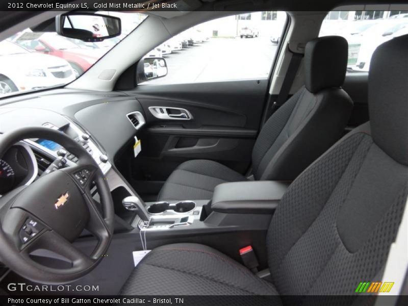 Gold Mist Metallic / Jet Black 2012 Chevrolet Equinox LS