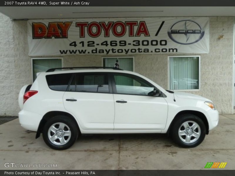 Super White / Ash Gray 2007 Toyota RAV4 4WD