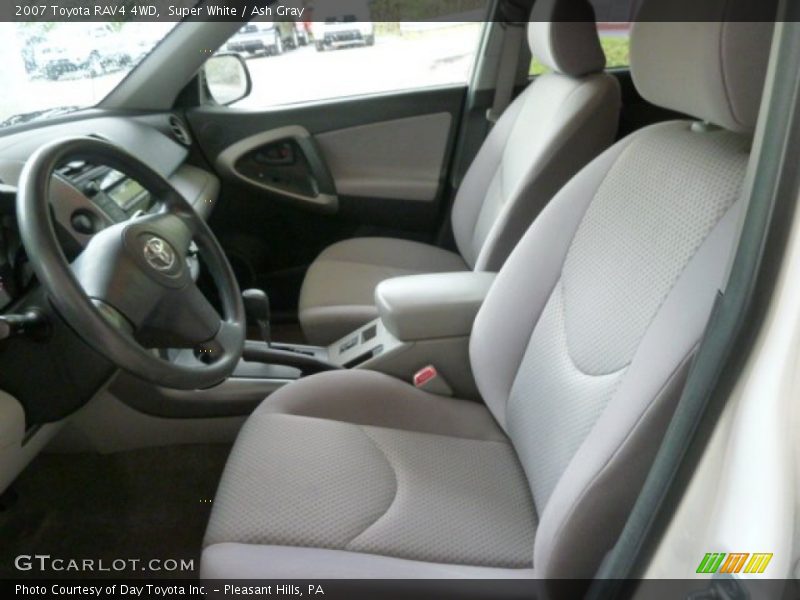 Super White / Ash Gray 2007 Toyota RAV4 4WD