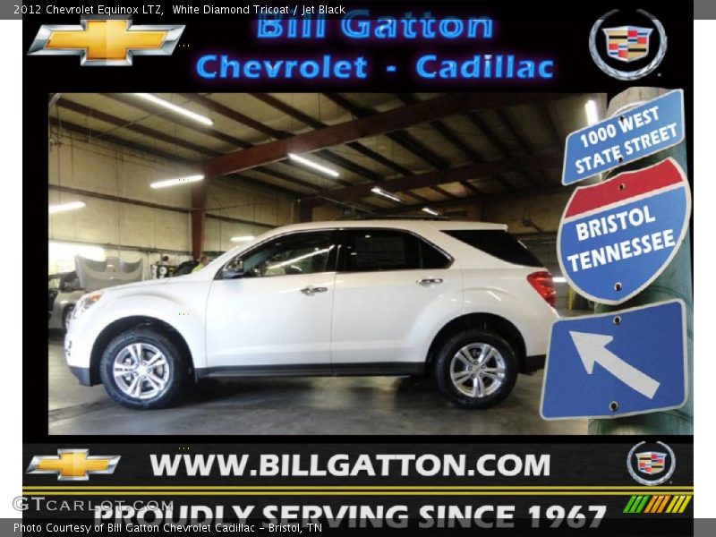 White Diamond Tricoat / Jet Black 2012 Chevrolet Equinox LTZ