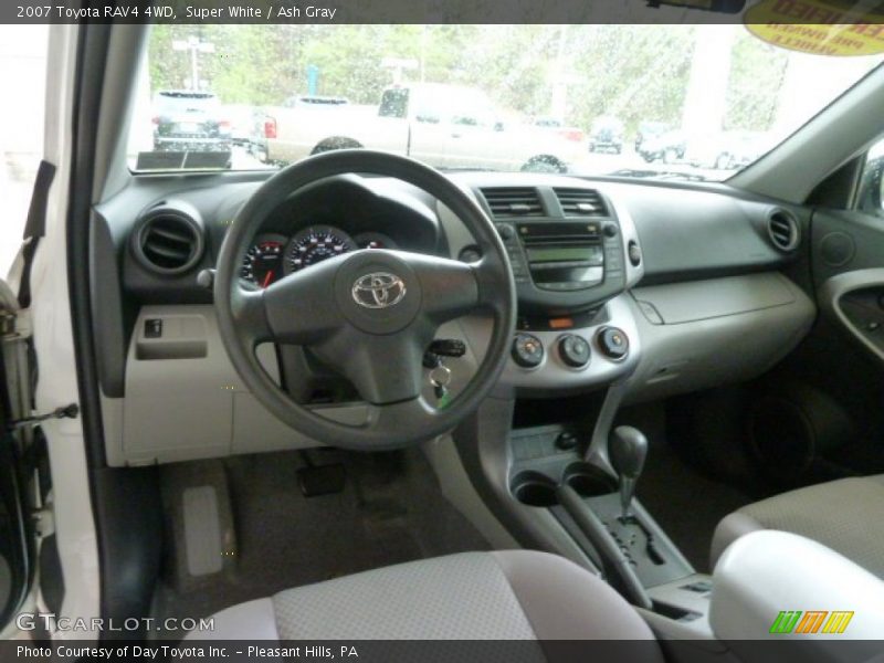 Super White / Ash Gray 2007 Toyota RAV4 4WD