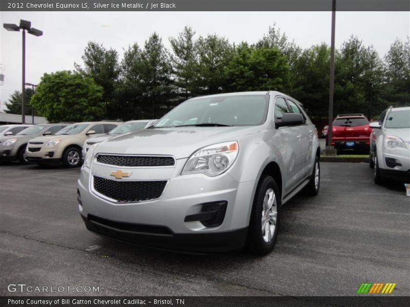 Silver Ice Metallic / Jet Black 2012 Chevrolet Equinox LS
