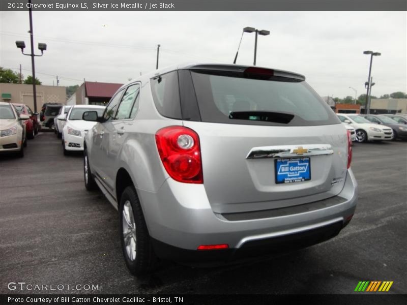 Silver Ice Metallic / Jet Black 2012 Chevrolet Equinox LS