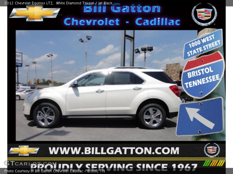 White Diamond Tricoat / Jet Black 2012 Chevrolet Equinox LTZ