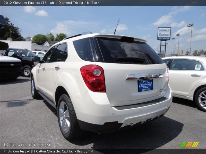 White Diamond Tricoat / Jet Black 2012 Chevrolet Equinox LTZ