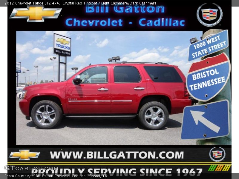 Crystal Red Tintcoat / Light Cashmere/Dark Cashmere 2012 Chevrolet Tahoe LTZ 4x4
