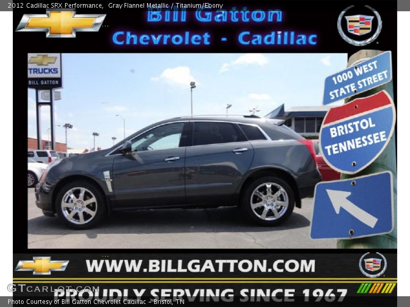Gray Flannel Metallic / Titanium/Ebony 2012 Cadillac SRX Performance