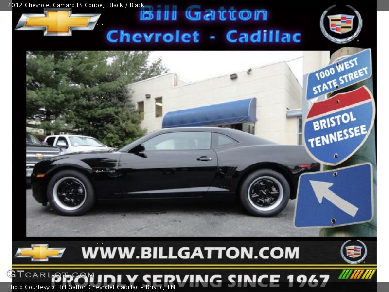 Black / Black 2012 Chevrolet Camaro LS Coupe