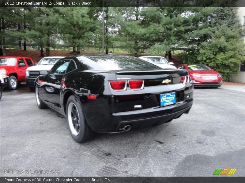 Black / Black 2012 Chevrolet Camaro LS Coupe