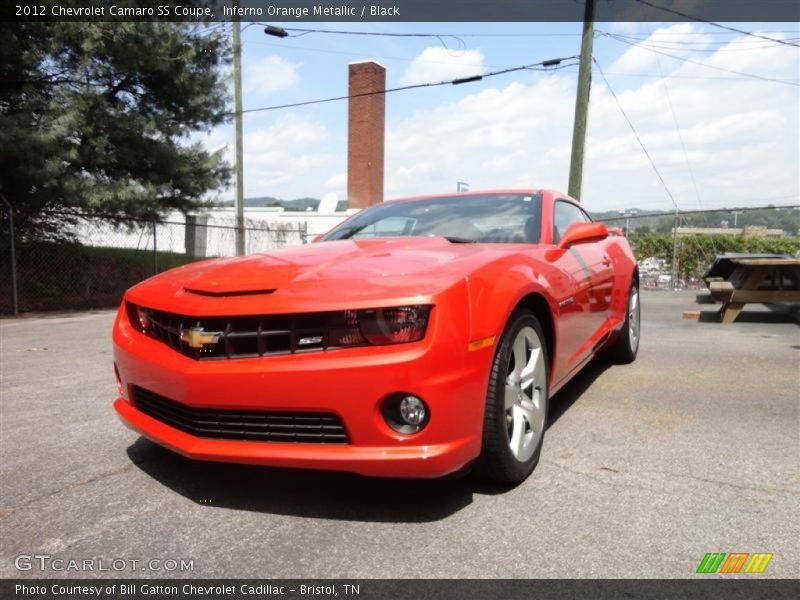 Inferno Orange Metallic / Black 2012 Chevrolet Camaro SS Coupe