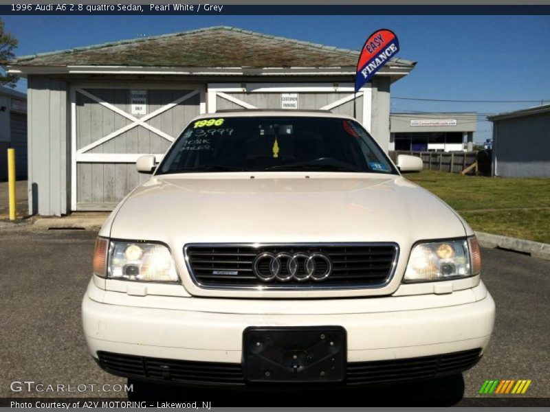 Pearl White / Grey 1996 Audi A6 2.8 quattro Sedan