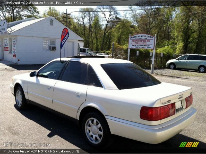 Pearl White / Grey 1996 Audi A6 2.8 quattro Sedan