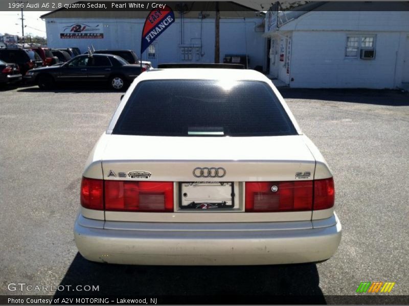 Pearl White / Grey 1996 Audi A6 2.8 quattro Sedan