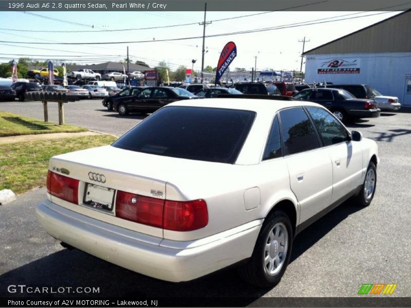 Pearl White / Grey 1996 Audi A6 2.8 quattro Sedan