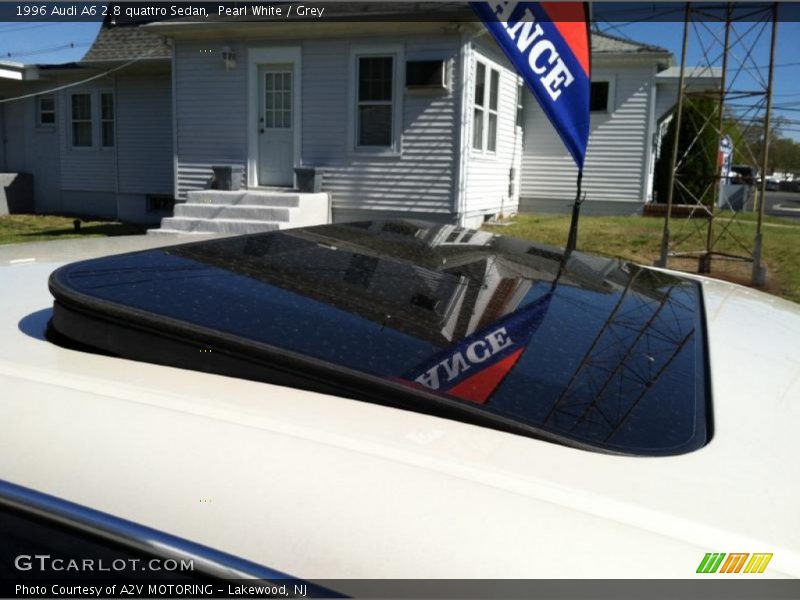 Pearl White / Grey 1996 Audi A6 2.8 quattro Sedan