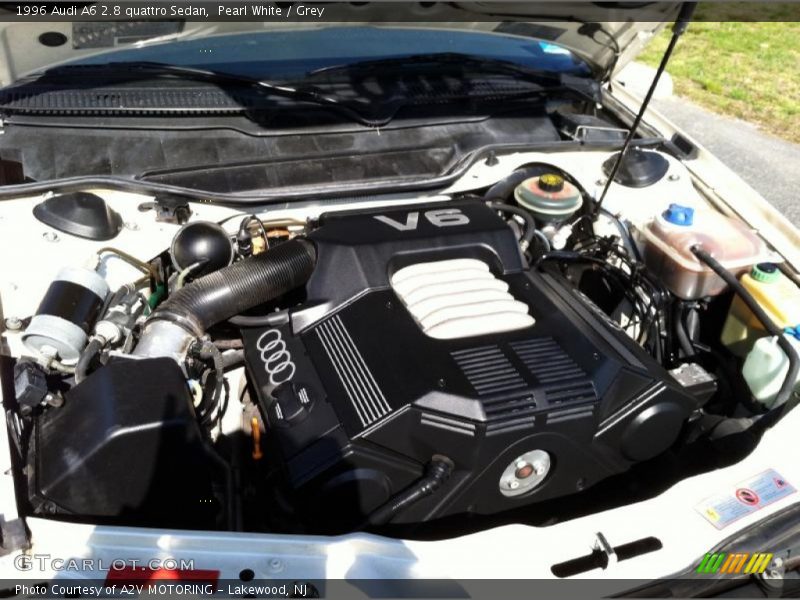 Pearl White / Grey 1996 Audi A6 2.8 quattro Sedan