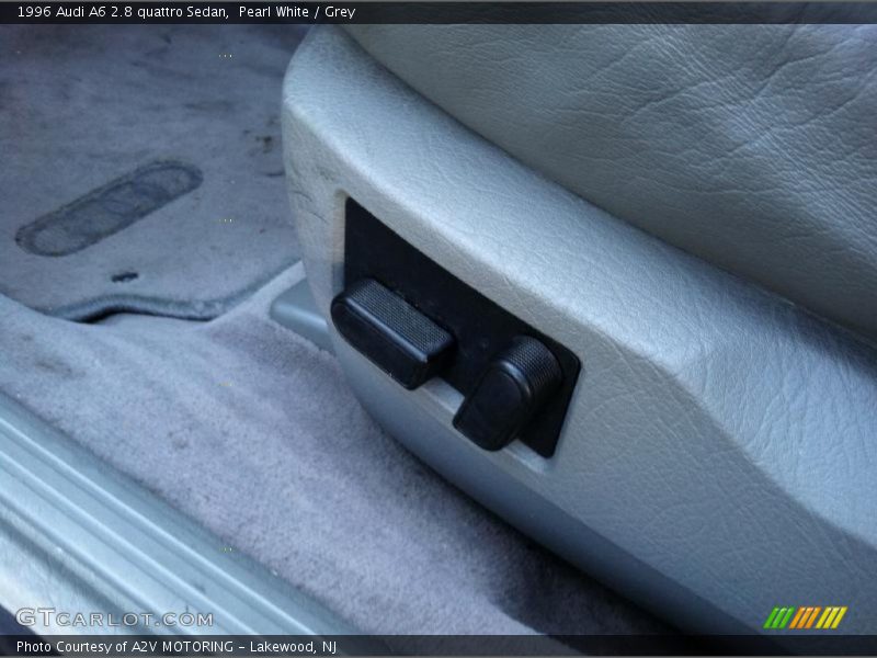Pearl White / Grey 1996 Audi A6 2.8 quattro Sedan