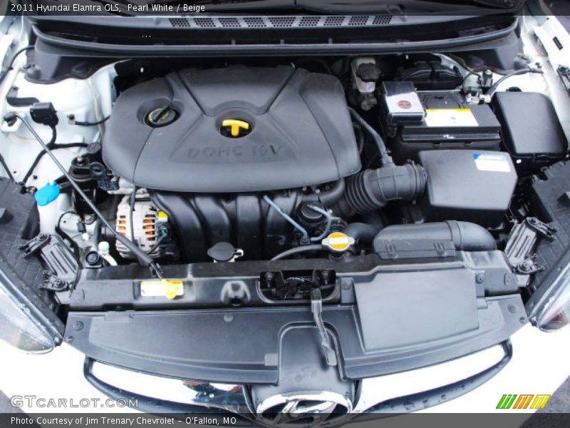 Pearl White / Beige 2011 Hyundai Elantra GLS