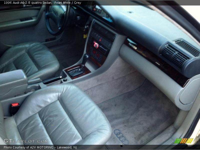 Pearl White / Grey 1996 Audi A6 2.8 quattro Sedan
