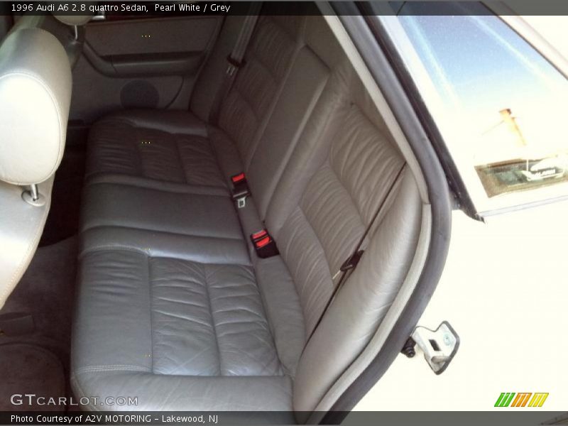 Pearl White / Grey 1996 Audi A6 2.8 quattro Sedan