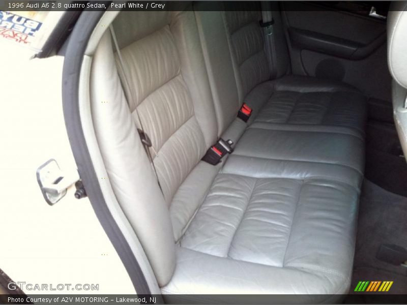 Pearl White / Grey 1996 Audi A6 2.8 quattro Sedan