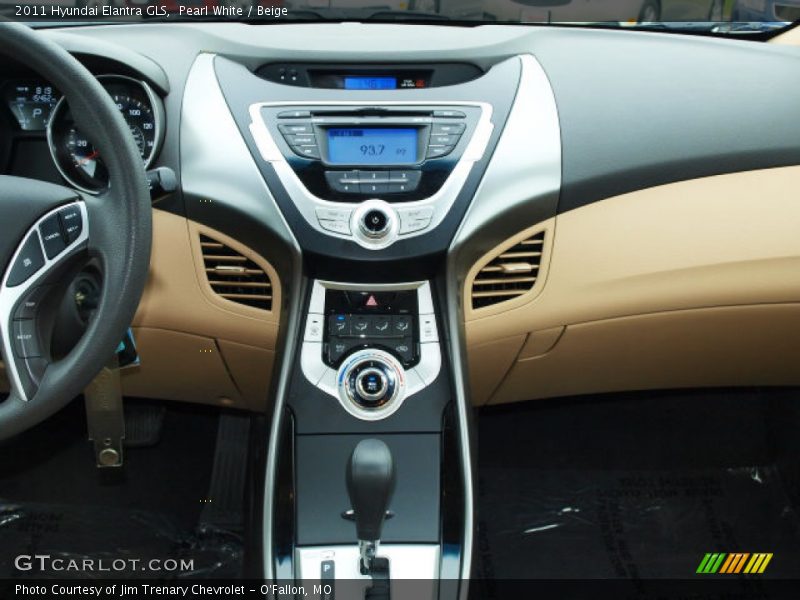 Pearl White / Beige 2011 Hyundai Elantra GLS