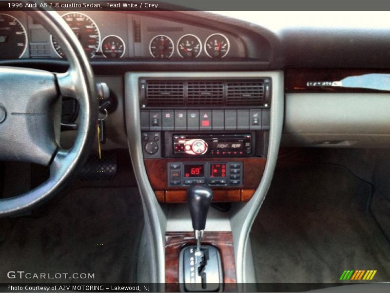 Pearl White / Grey 1996 Audi A6 2.8 quattro Sedan