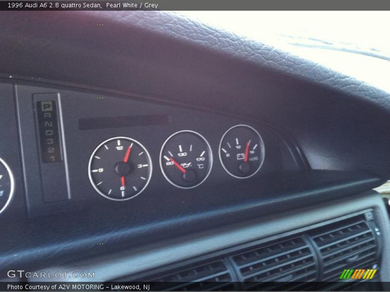 Pearl White / Grey 1996 Audi A6 2.8 quattro Sedan