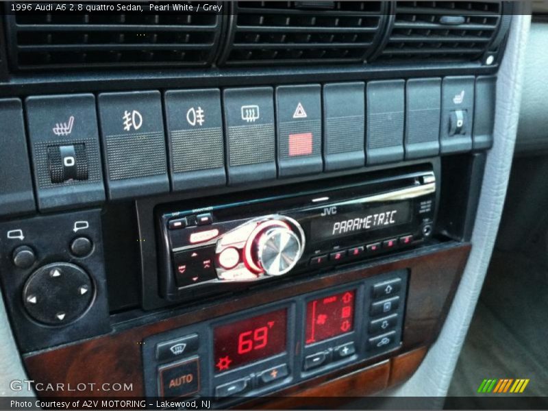 Pearl White / Grey 1996 Audi A6 2.8 quattro Sedan