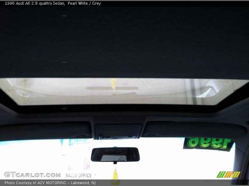 Pearl White / Grey 1996 Audi A6 2.8 quattro Sedan