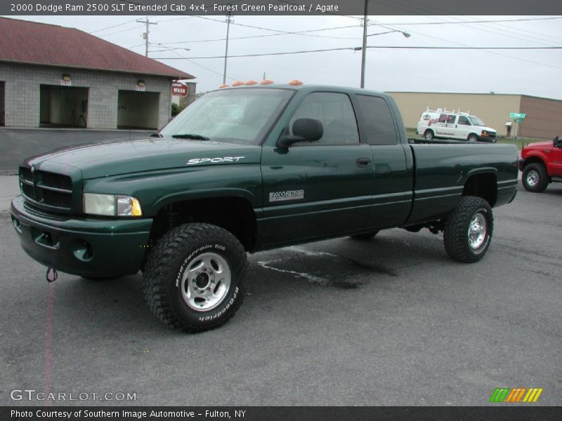 Forest Green Pearlcoat / Agate 2000 Dodge Ram 2500 SLT Extended Cab 4x4